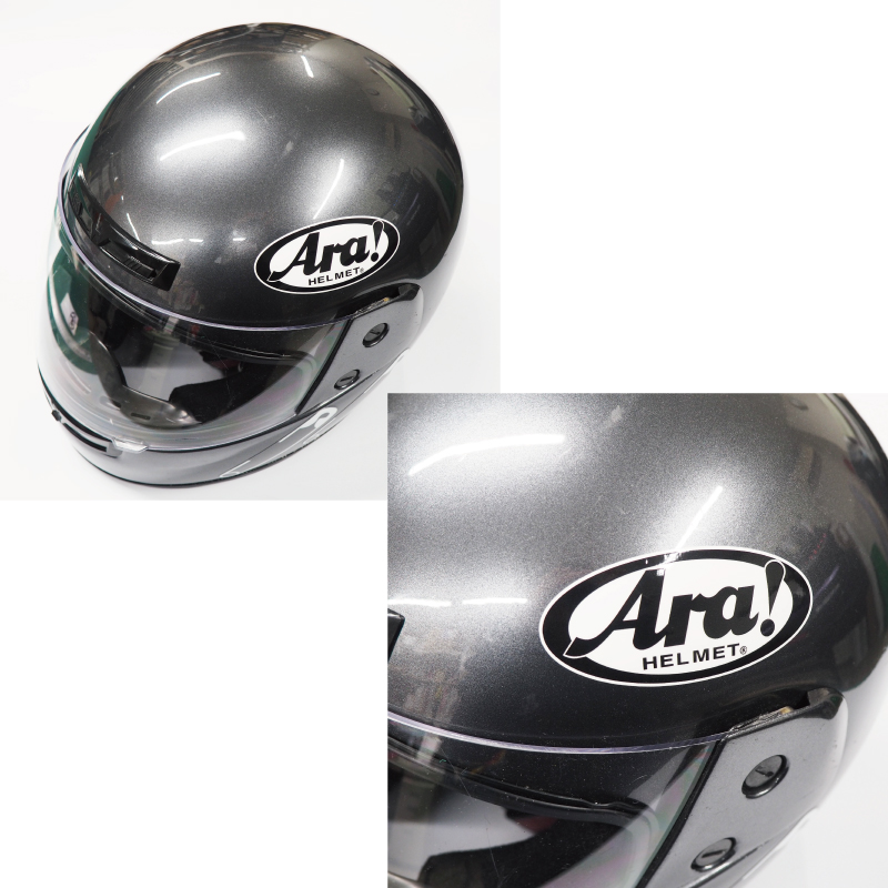 Ara!」 パロディ 面白ステッカー ビックリ 2枚セット バイク ヘルメット 9cm×4cm / マニアックコレクション