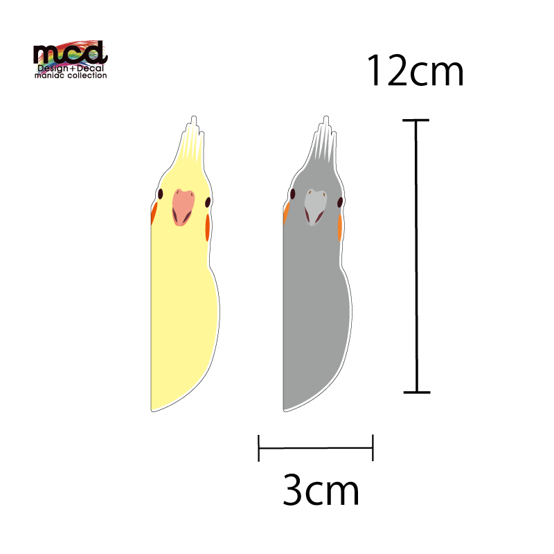 透明）顔出しオカメインコ ステッカー 12cm 小鳥グッズ 小鳥雑貨 インコ ステーショナリー 雑貨 シール Cockatiel 鳥 車 鳥グッズ  カスタム ワンポイント かわいい 可愛い ペット スーツケース ipad インテリア 自転車 防水 屋外 鳥好き ルチノー ウォールステッカー ...