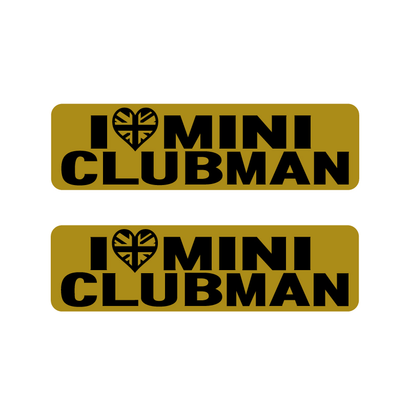 I LOVE mini CLUBMAN ステッカー デカール miniclubman ミニクラブマン