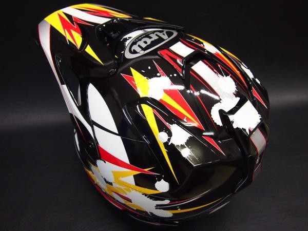 ARAIヘルメットV-CROSS4用デカール TYPE-03 黒系 グラフィック