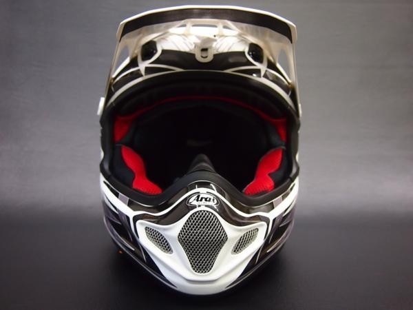 ARAIヘルメットV-CROSS4用 デカール TYPE-GhostLine白 保護にも