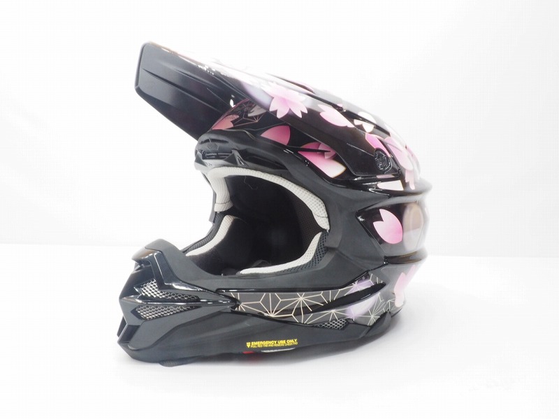 SHOEI VFX-WR Lサイズ用 ヘルメット デカール 『桜吹雪』黒 ショウエイ