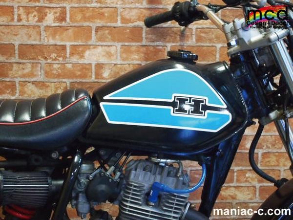 FTR223タンク デカール ステッカー MCDタイプK3 水色 FTR223タンク デカール ステッカー MCDタイプK3 水色