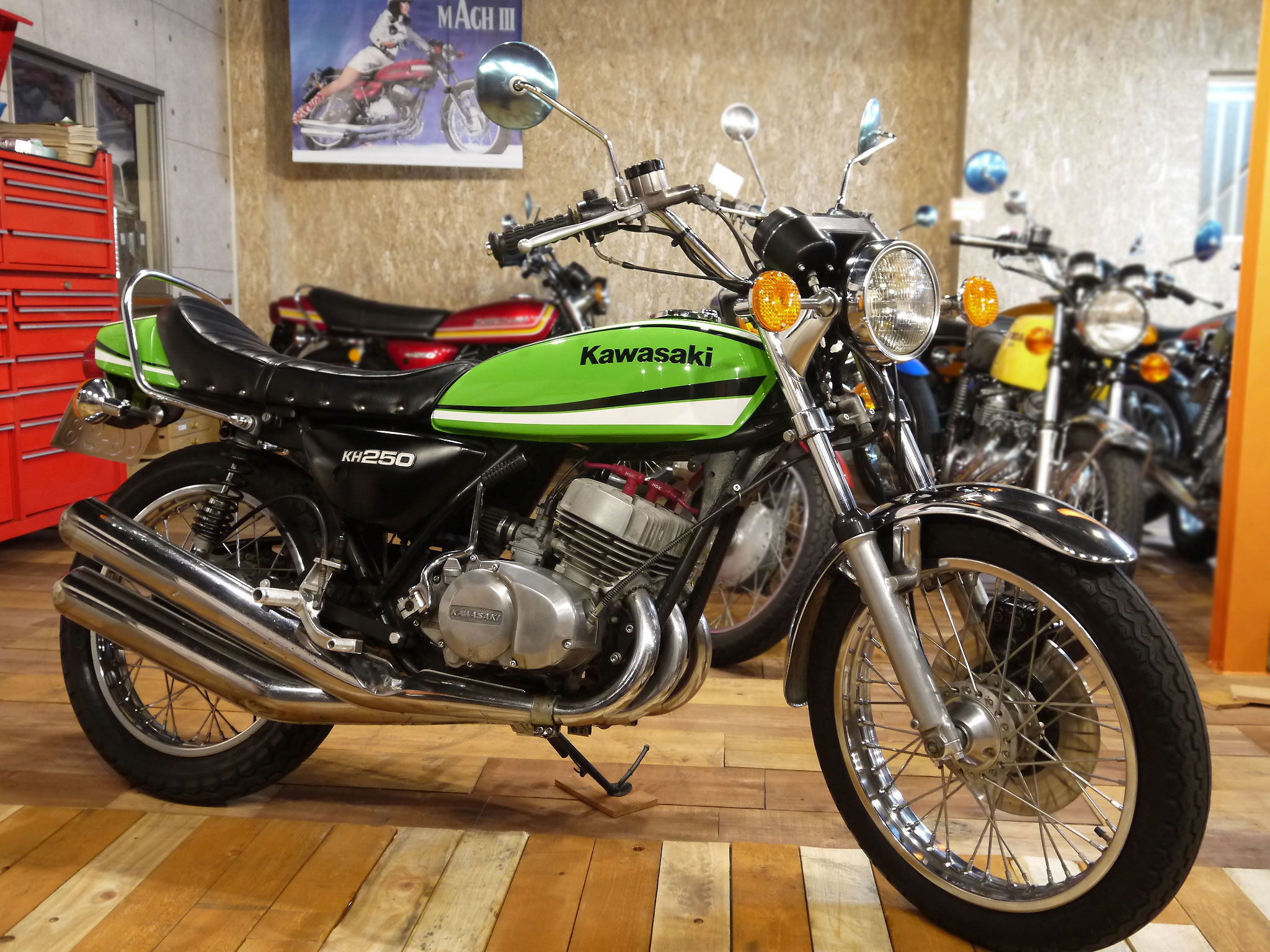 KH250/KH400/SS250/SS350/ JMCバックステップ ロング 綺麗 UAS kh400 