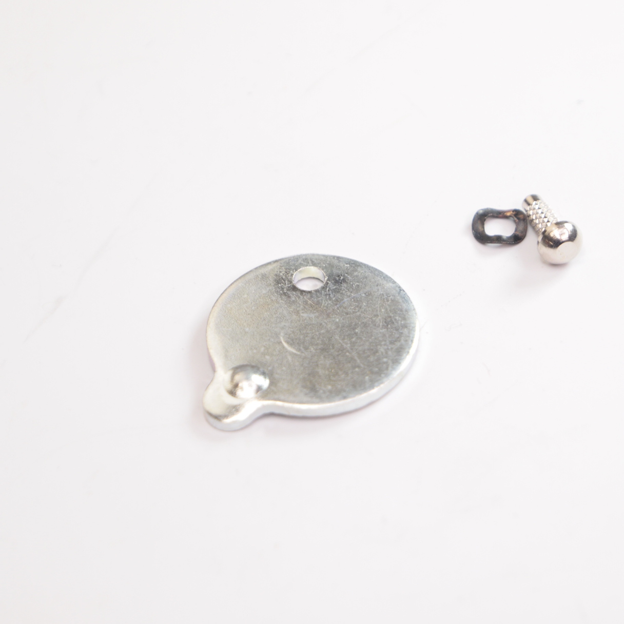 マニアックコレクション / Steering lock cover round 22mm incl Rivets for Vespa 50S